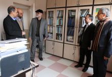گزارش تصویری از بازدید هیات رئیسه دانشگاه از دانشکده علوم زمین